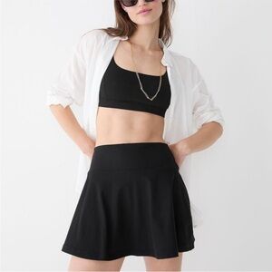 NWT J. Crew cloud stretch flared exercise skirt